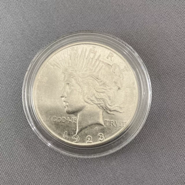 1923-D Peace Silver Dollar Original Toning 90% Silver Better Xf/AU