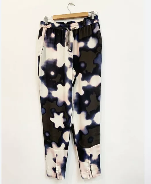 3.1 Phillip Lim tie-dye joggers silk pants w/ zip ankles 6