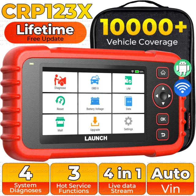 2024 LAUNCH X431 CRP123E CRP123X Outils Lecteurs code OBD 4 Systèmes 3 fonction