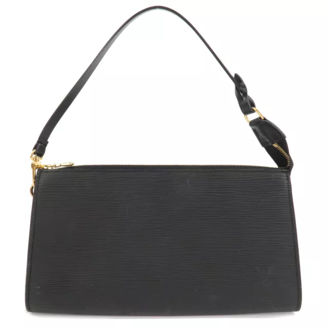 Auth Louis Vuitton Epi Pochette Accessoires Pouch Noir Black M52942 Used