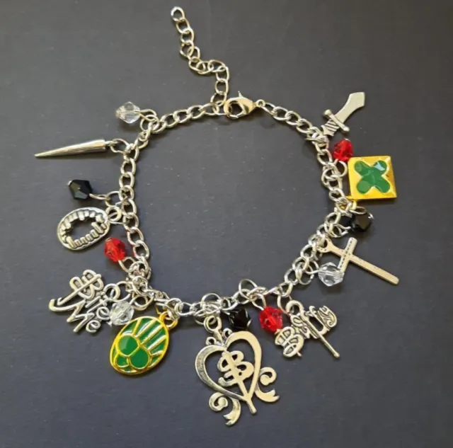 Buffy The Vampire Slayer Themed Silvertone Charm Bracelet