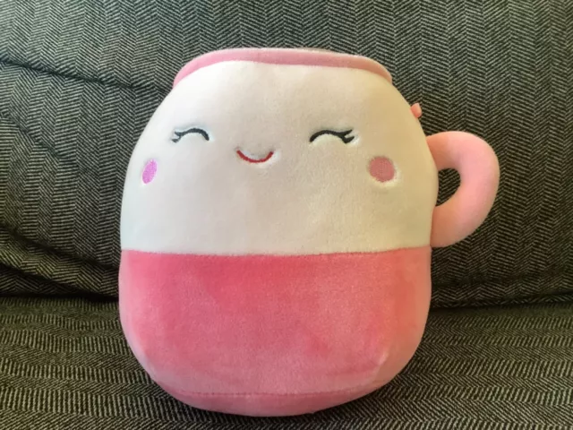 Yay! 5” EMERY the Pink LATTE HOT CHOCOLATE Drink Cup Food Squishmallow  Plush Toy 