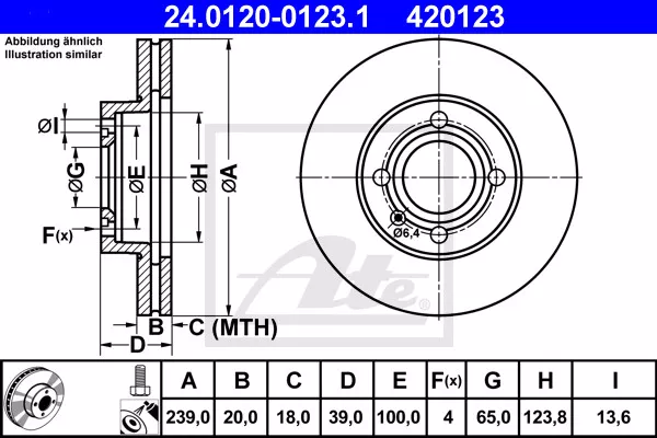 2x Brake Disc for VW SEAT AUDI:FLIGHT III CLASSIC,QUANTUM B2 Variant,