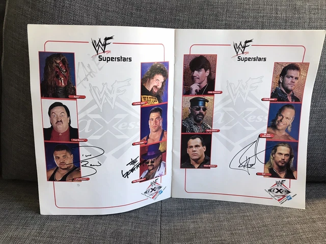 WWF WRESTLEMANIA 2000 Official Autograph Program Signed By ROCK HHH ...
