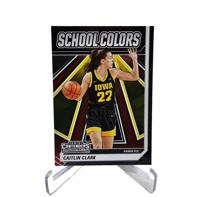 Caitlin Clark 2024 Panini Contenders #SC1 School Colors - Graded Gem Mint 10