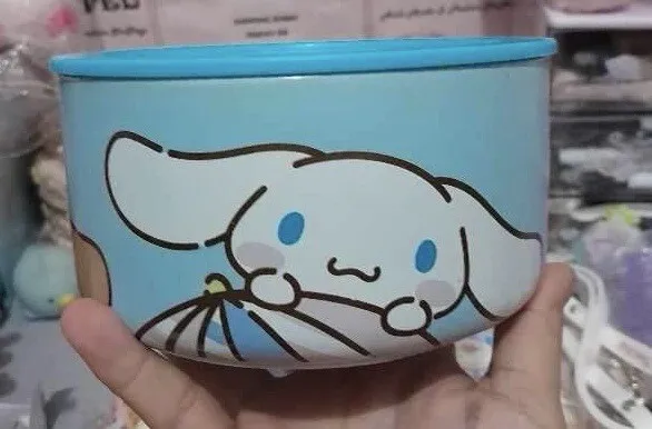 Sanrio Cinnamoroll Ceramic Bowl with Lid 7-11 EUC