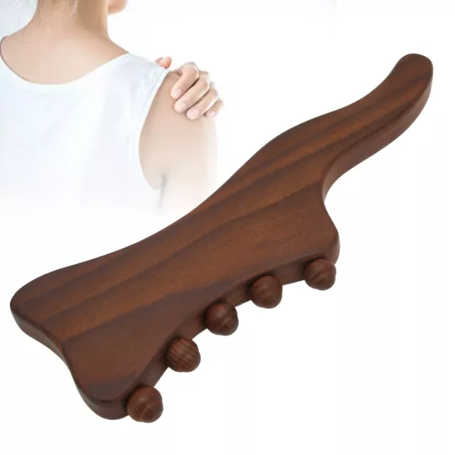 Holz Gua Sha Stick 5 Massage Dots Natürliche Buche Stimulieren Die Durchblut FAT