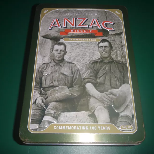 UNIBIC Anzac Tin Limited Edition  The Great Pyramid at Giza WWI w/ booklet