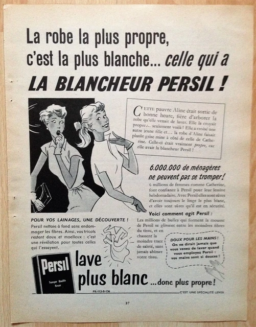 Affiche Vintage PUB LESSIVE PERSIL - Format 50x70cm - Haute Qualité - Neuf Sous Emballage