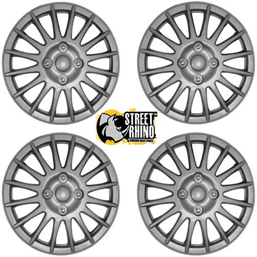 Daihatsu Sirion 14"" argento fulmine universale copricerchi auto