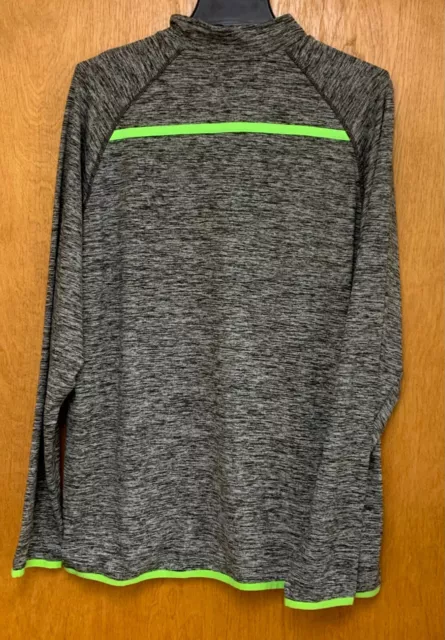 NEW Arctic Cat Womens Force Training 1/4 Zip Long Sleeve Shirt XL Gray/Lime NWT 2