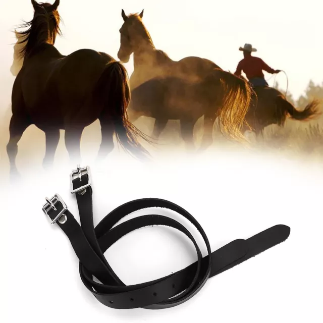 1 Paar Lengthen Für Spornriemen Leder Mit Edelstahl-Buckle Horse T Tos