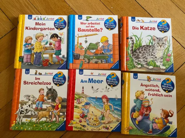 Wieso? Weshalb? Warum? Junior Bücher 6 Stück Band 17, 21, 24, 32, 35, 55