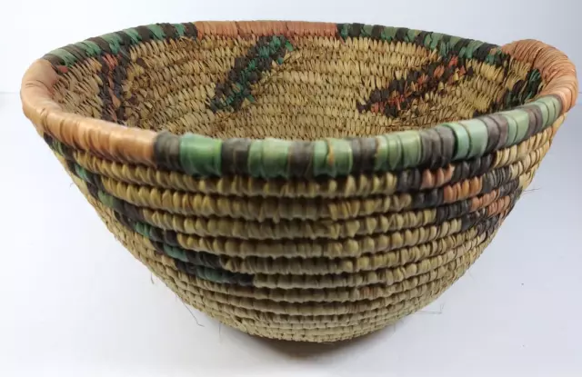 Native American? Style Hand Woven Colorful Basket