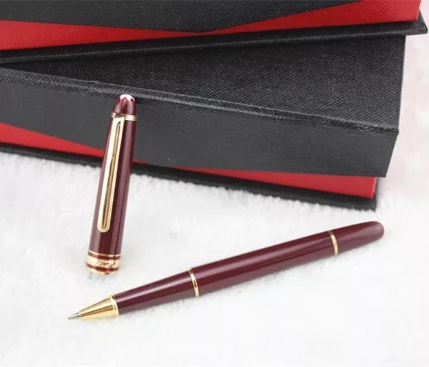 MONTBLANC MEISTERSTUCK BURGUNDY 163R Classique Gold Trim Rollerball Pen