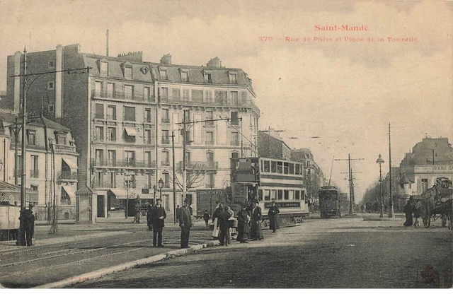 94 Saint Mande #21737 Rue De Paris Place La Tourelle Tramways