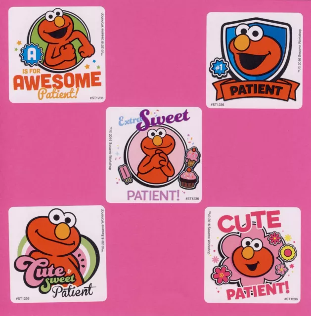 10 Elmo Patient - Large Stickers - Rewards - Sesame Street