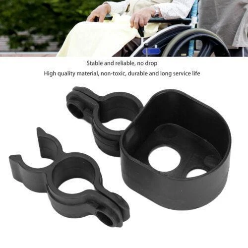 Soporte de bastón portátil para sillas de ruedas - Estante para bastones fácil para caminar