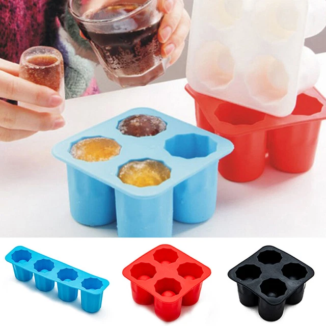 Griglia Quattro IN Una Tazza Silicone Grande Stampo Fuso Scatola Ghiaccio Blocco Produzione Moda