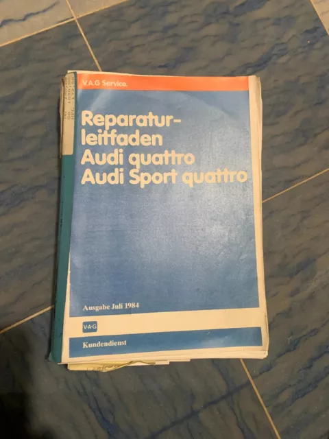 Audi quattro Sport quattro 1984 Reparaturleitfaden