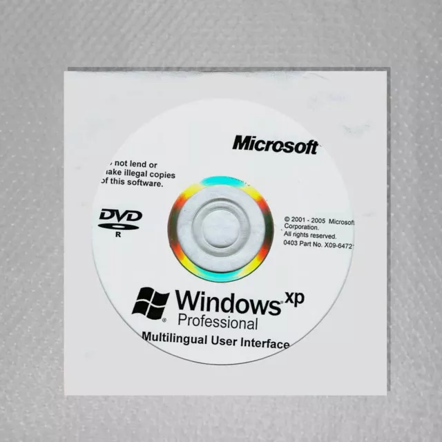 NEW Windows XP Professional SP3 Full Version CD Disc, Pro COA & Product Key 3