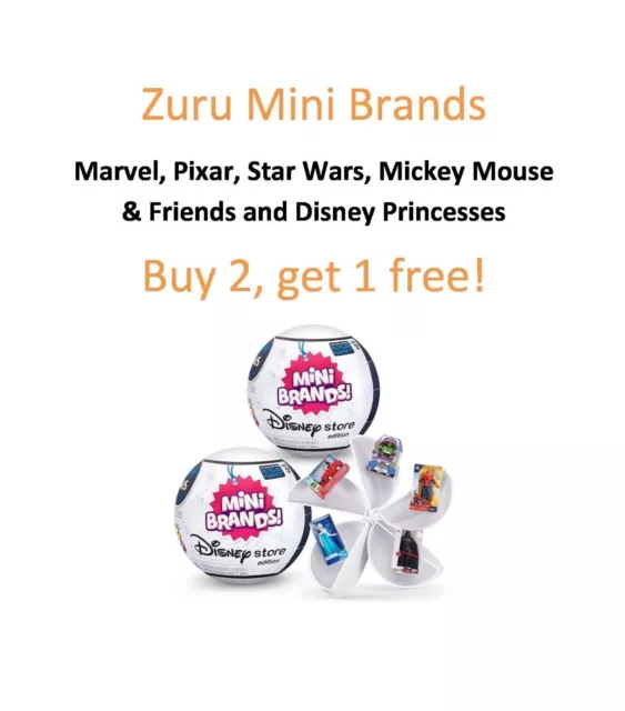 Zuru 5 Surprise Disney, Pixar, Star Wars Mini Brands ~ YOU PICK ~ Series 1