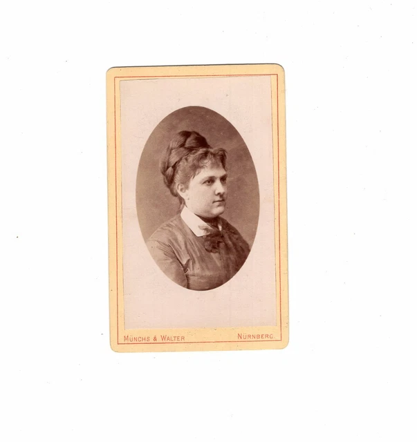 CDV Foto Damenportrait - Nürnberg 1880er