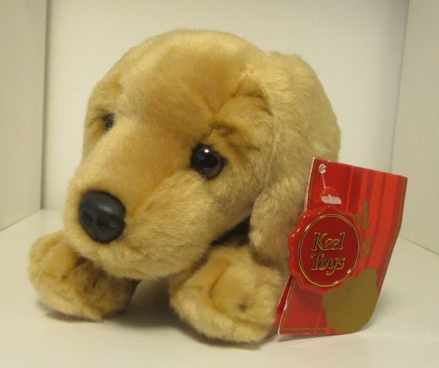 KEEL TOYS MONTY Golden Labrador Puppy Dog Soft Toy Plush 10.00 PicClick UK