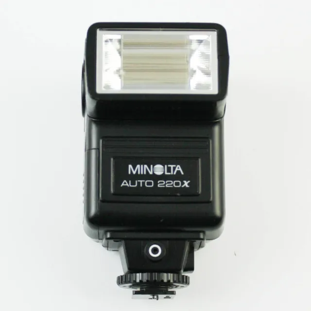 Minolta Auto 220 X - Hot Shoe Mount Camera Flash - Tested