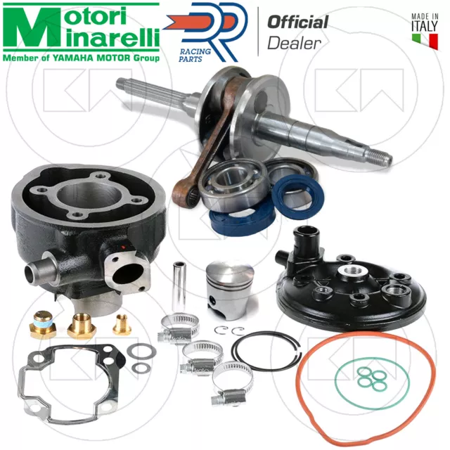 KIT GRUPPO TERMICO DR 70cc + ALBERO MOTORE TOP PER YAMAHA AEROX 50 2T LC euro0-1