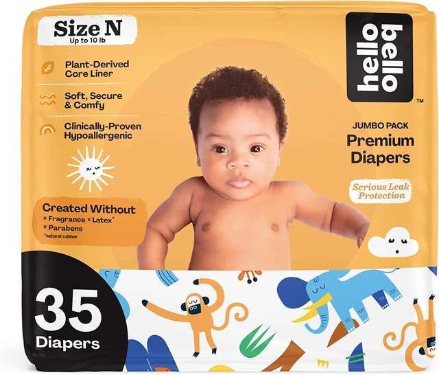 Hello Bello Premium Baby Diapers I Affordable Hypoallergenic and Serengeti