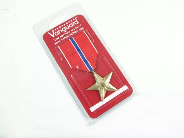 New Military Vanguard Brass Front Clip for Full-Size Ribbon/Medal