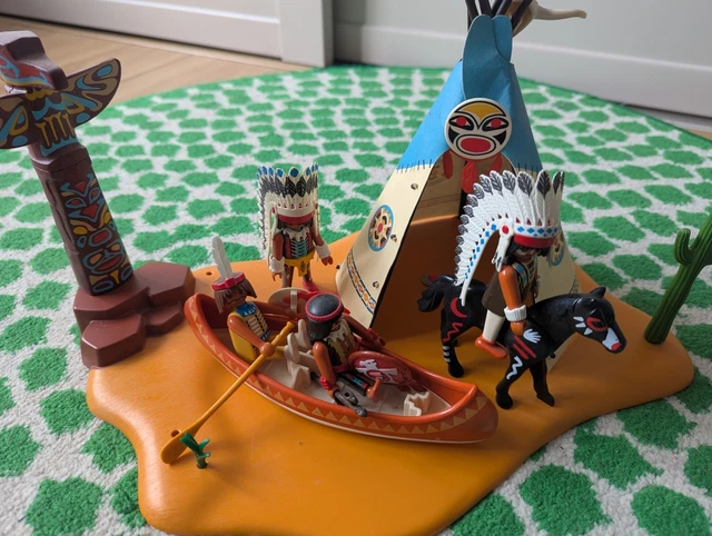 Toys Playmobil Native American Camp Playmobil 5252 Native American