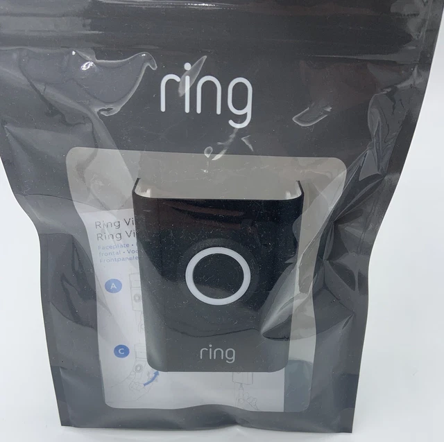 Ring doorbell best sale 2 black faceplate