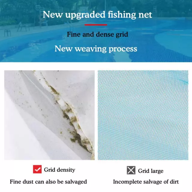 FISH TANK POND Net Skimmer Pool Cleaning Netting Bag Practical. Fine Rake  H4O3 $27.85 - PicClick AU