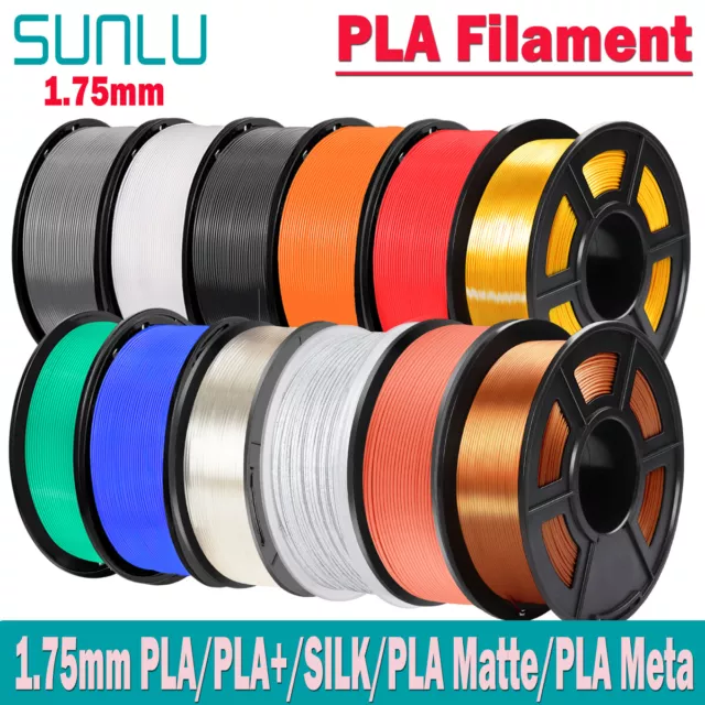 SUNLU 1KG PLA PLA+ PLA-Meta PLA-Matte SILK 3D Drucker Filament 1.75mm +/-0.02mm