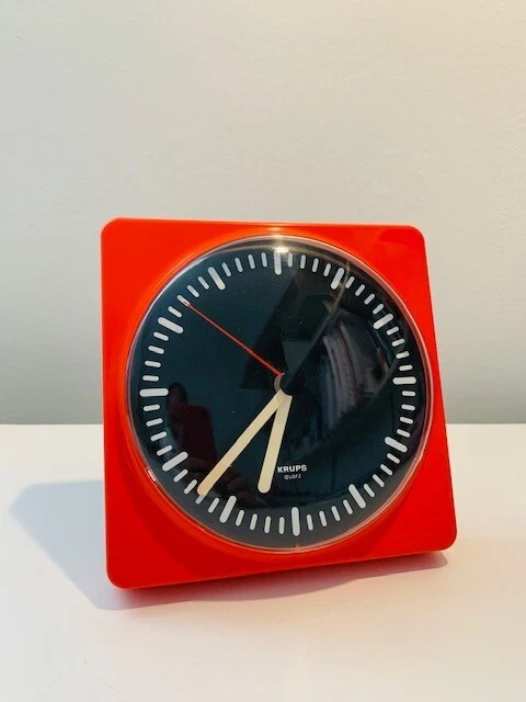 Krups Orologio Da Parete Anni 70 Space Age L'utopie Du Tout Plastique Brionvega