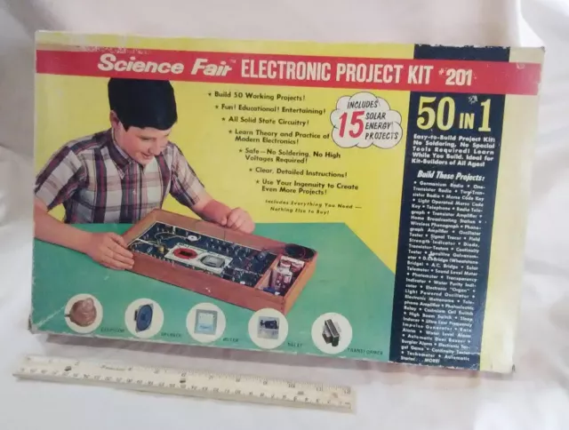 Science Fair Electronic Project Kit 50 in 1 Tandy 28-201 1960's