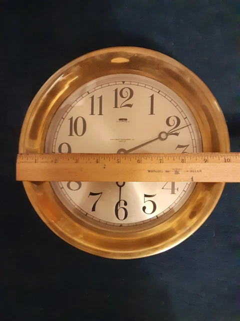 Chelsea Ships Bell Clock 8.5"