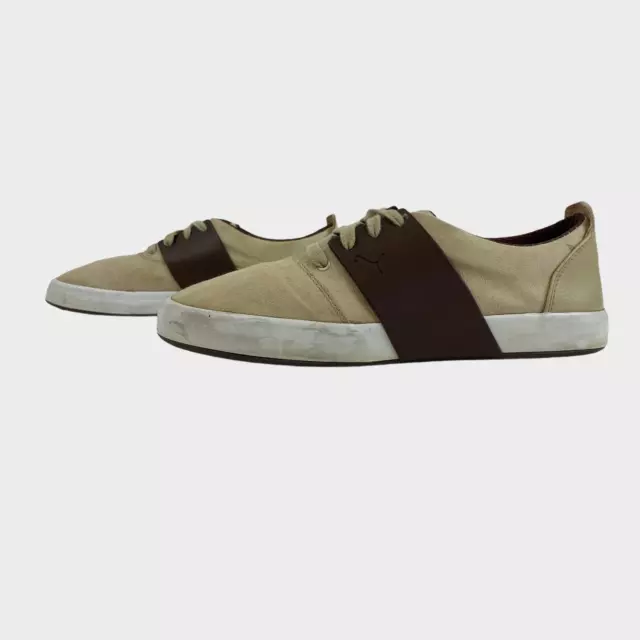 GENUINE ECO ORTHOLITE Mens Trainers Size UK 7 EU 40.5 Beige Brown Sneakers 26cm