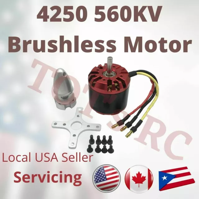 4250 560kv-800kv | 5065 400kv [Power60] Brushless Motor | Monster RC Plane Skate 3