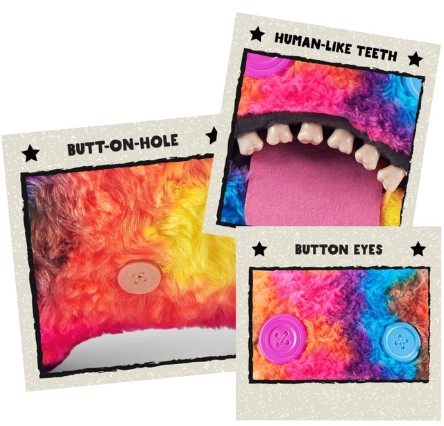 FUGGLER OOGAH BOOGAH XL 45cm Plush Soft Toy - Purple Butt-on Hole ...