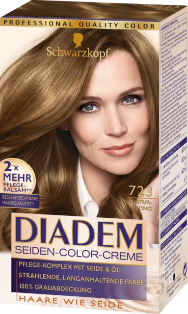 Schwarzkopf Diadem Soie Color Creme Coloration Cheveux Blond Naturel