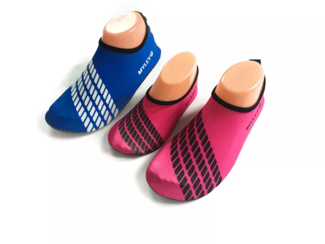 Slip on Water Shoes For The Family Aqua Socks Surfing Shoes Women Men Kids Sizes 3