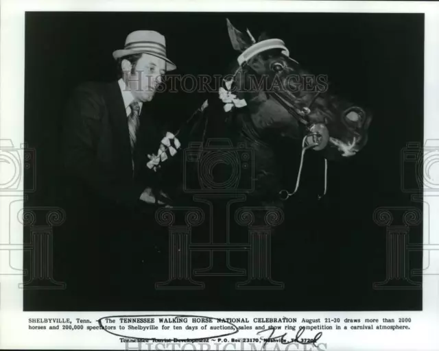 Press Photo Participant of The Tennessee Walking Horse National Celebration