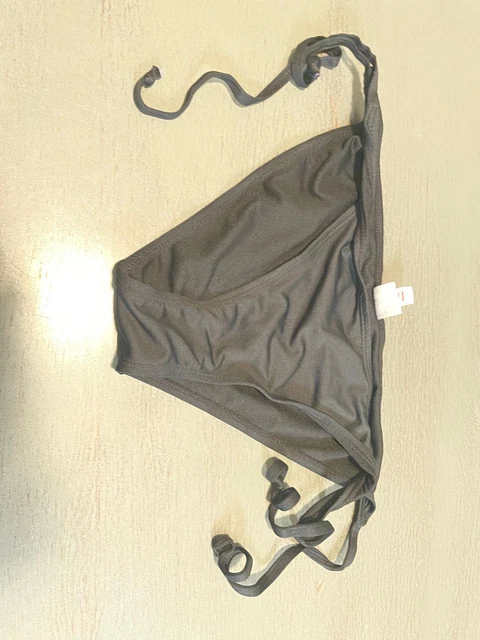 black line side tie YMI     swimsuit bikini bottom size large