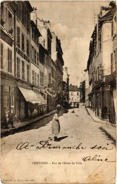 CPA PONTOISE - Rue de l'Hotel de Ville (107529)