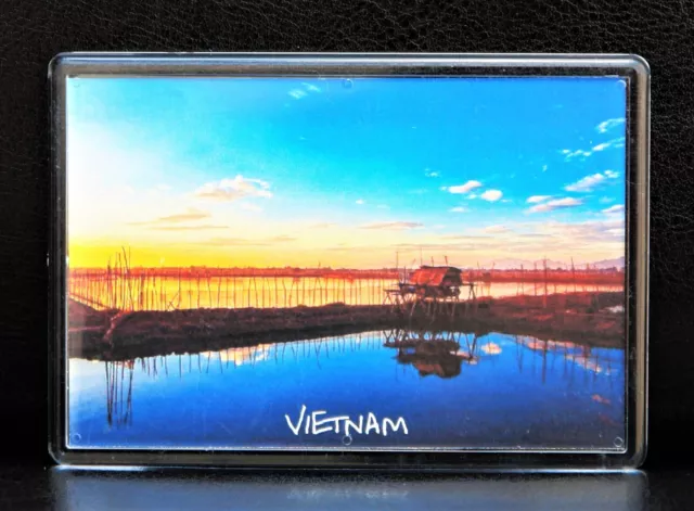Fridge Magnet Souvenir Vietnam Farming Agricultural Land Plastic