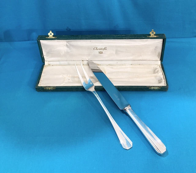 Coffret De Service à Découper En Métal Argenté, Motif Poisson - Nogent