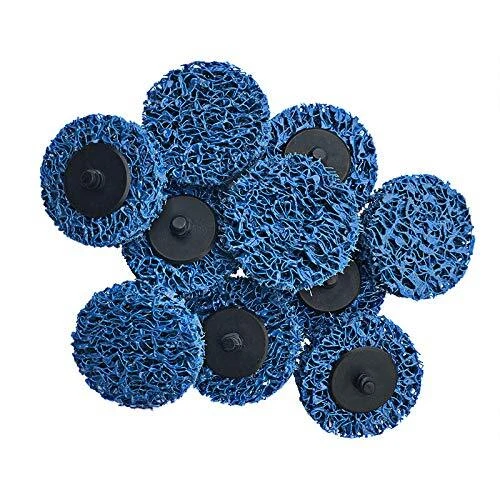10-Pack Blue Cleaning & Stripping Quick Change Disc 2'' Type R Surface Condit...